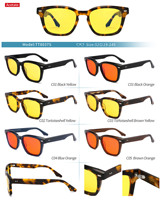 Lunettes anti-lumière bleue orange, monture en acétate TT8037S, anti-lumière bleue, anti-UV400 pour ordinateur, pour hommes et femmes