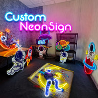 Enseigne néon personnalisée pour entreprise, impression UV, enseigne néon LED, panneau lumineux Pizza pour restaurant, cantine, magasin alimentaire