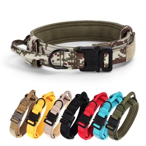 <span class=keywords><strong>Collar</strong></span> de entrenamiento para perros, <span class=keywords><strong>collar</strong></span> de hebilla de plástico ajustable de nailon acolchado, <span class=keywords><strong>collar</strong></span> táctico para perros - Product Image 1