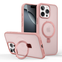 Coque de téléphone magnétique à pivot pour iPhone 18 Pro Max, finition mate, compatible avec iPhone 17, 14, 12, protection intégrale, lot de 12