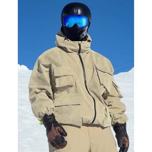 Veste de snowboard unisexe personnalisée, imperméable 15K, respirante 10K, coupe ample, vêtements de ski - Product Image 4