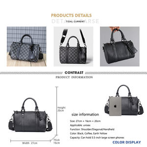 <span class=keywords><strong>Borsa</strong></span> a <span class=keywords><strong>tracolla</strong></span> Vintage per uomo e donna materiale con chiusura a cerniera con catene geometriche alla moda <span class=keywords><strong>borsa</strong></span> a <span class=keywords><strong>tracolla</strong></span> impermeabile - Product Image 3