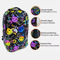 Sac à dos scolaire grande capacité pour adolescents, sac à livres pour étudiants avec plusieurs poches, sac à dos tendance streetwear pour le campus