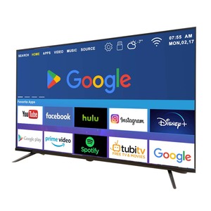 Bán Hot 4K Android thông minh TV toàn màn hình siêu mỏng với giọng nói từ xa 32 đến 100 inch LED Đèn nền sử dụng rộng rãi - Product Image 1
