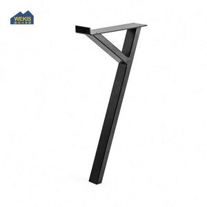 Mid Century Modern Black Iron Coffee <b>Table</b> <b>Legs</b> Powder Coating Dining Outdoor Living Room Hotel Bedroom - Product Image 4