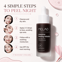 Solution Peeling AHA BHA PHA, Sérum Exfoliant, Lisse la Peau Rugueuse, Affine les Pores, Éclaircissant, Éclat, Doux, Marque Privée OEM ODM