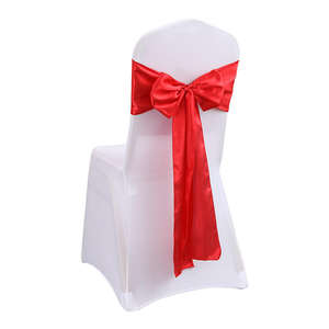 أشرطة تزيين الكراسي بالجملة رخيصة الثمن بألوان مخصصة لتزيين الفنادق وأعياد الميلاد وحفلات الزفاف، متوفرة بأطوال من 1 إلى 150 سم - Product Image 6