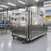 Lyophilisateur et déshydrateur sous vide industriel certifié CE pour fruits et légumes, en acier inoxydable SUS304, 380V/220V, garantie à vie
