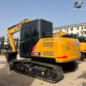 Excavatrice Sany SY95C d'occasion, 9,5 tonnes, godet de 0,4 m³, marque chinoise originale, petite excavatrice sur chenilles pour travaux de construction, faible nombre d'heures, certifiée CE - Product Image 3