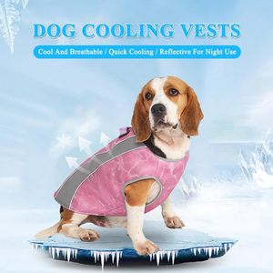 Piccola grande cani di raffreddamento gilet imbracatura leggera traspirante poliestere regolabile cerniera in titanio solido classico per l'estate - Product Image 2