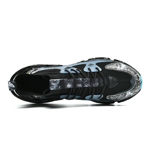 Custom Bladed Sole Breathable Men's Tennis Sneakers Branded <strong>Outdoor</strong> <strong>Basketball</strong> <strong>Shoes</strong> Sport Mesh TPU Outsole for Spring Autumn - Product Image 4
