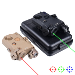 Pointeur laser tactique Peq15, lampe de poche LED rouge et verte, boîte de batterie à stroboscope haute intensité pour utilisation en extérieur - Product Image 4