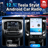 Commande en gros Stéréo Android pour Chevrolet Colorado 2015-2018 Style Tesla Double Bluetooth Sans Fil CarPlay 48EQ DSP Fabricant
