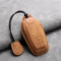 Housse de protection de porte-clés en cuir pour Ferrari F430 488 458 F12 Roma 812 F8 Auto Key Shell Fob Protector Keychain Accessories