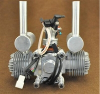 Moteurs de drone à double cylindre à démarrage électrique DLA 64CC d'origine, à injection électronique, pour modèle d'avion, aéronef, UAV, bricolage
