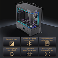 Lovingcool 2026, Oferta, Gabinete Gamer Personalizable con Pantalla de Temperatura, Torre Completa, Compatible con ATX, MATX, ITX, Gabinete para PC con Refrigeración Líquida para CPU