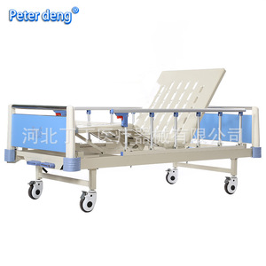 Cama de Hospital Manual Peter Deng, Cama de Enfermería de Doble Función, Acero Inoxidable Blanco, para Pacientes, Residencias de Ancianos, Personas Paralizadas - Product Image 4