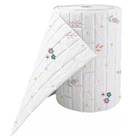 Panneaux muraux 3D en briques blanches Arthome, papier peint autocollant pour la décoration murale de la chambre à coucher, par rouleau
