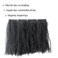 Extensions de cheveux pré-collées réalistes, bouclées, style africain et européen, perruques synthétiques, usine Shandongwholesale