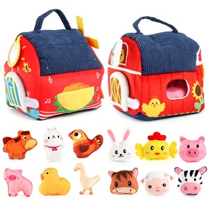 Giocattoli Educativi per <span class=keywords><strong>Bambini</strong></span> (4-6 Anni) con <span class=keywords><strong>Animali</strong></span> della <span class=keywords><strong>Fattoria</strong></span> in Peluche Corto e Alfabeto per l'Apprendimento Precoce - Product Image 4