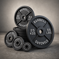 Haltères et barres d'haltères antidérapants pour la musculation à domicile, entraînement de musculation, haltères olympiques de 1,25 à 25 kg