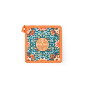 Portautensili Decorativo Excelsa La Via Della Seta in Cotone 20x20 Cm Multicolore, Resistente al Forno - Product Image 1