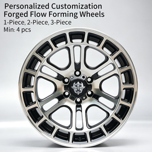 Ruedas FLowtone 4x4 Todoterreno, Llanta Fundida 17x9j Et0 10 Pcd 6x139.7 6x114.3 <span class=keywords><strong>Cb</strong></span> 66.1, Ruedas Negras con Acabado Mecanizado - Product Image 2