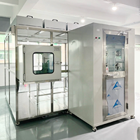 Cabine de travail modulaire transparente en acrylique et alliage d'aluminium pour applications sans poussière en laboratoire