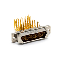 Connecteur femelle rectangulaire J30j-100zkp pour l'aviation, 100 broches, à souder, largement utilisé dans l'aviation et les machines industrielles