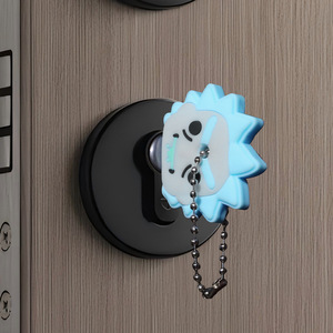 Cover per Chiavi in Silicone a Tema Rick e <span class=keywords><strong>Morty</strong></span>, Custodia Protettiva Creativa, Portachiavi Pendente per Studenti - Product Image 4