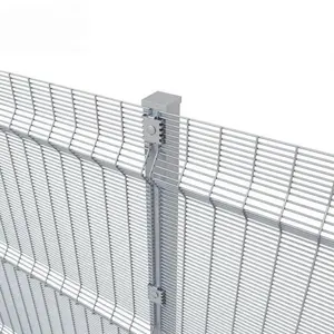 廉价8英尺358高安全性聚氯乙烯涂层防攀爬监狱围栏面板待售