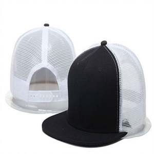 Venta al por mayor de gorras Snapback de malla lisas en blanco personalizadas de 6 paneles - Product Image 2