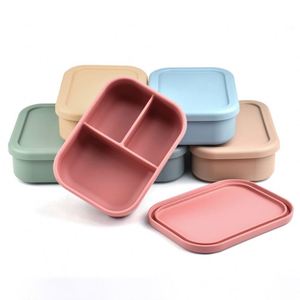 Recipiente de Silicona de Grado Alimenticio para Almuerzo, Apto para Microondas, Libre de BPA, para Niños y Adultos, Apto para Lavavajillas y Congelador - Product Image 1