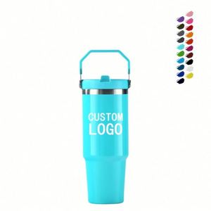 Vaso Térmico Personalizado de 30 oz a Precio Económico, Taza de Café de Acero Inoxidable de Doble Pared con Aislamiento al Vacío, Vaso de Viaje para Auto de 30 oz con Asa y Tapa - Product Image 3