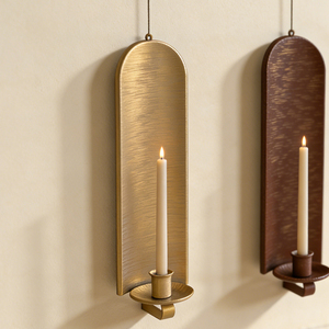<strong>Wall</strong>-mounted Metal Candlestick <strong>Holder</strong> Waterproof Home Decoration For Weddings &amp; Christmas Hotel &amp; Homestay Use - Product Image 1