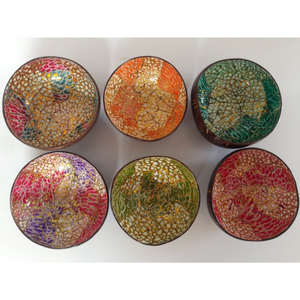 Cuenco de cáscara de coco lacado precio razonable respetuoso con el medio ambiente Binh Minh artesanía comida segura diseño personalizado hecho en Vietnam - Product Image 6