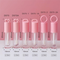 Tubes d'huile à lèvres en plastique ronds personnalisés et uniques, vides, avec porte-clés, pour gloss repulpant et changeant de couleur, flacon de maquillage pour huile à lèvres