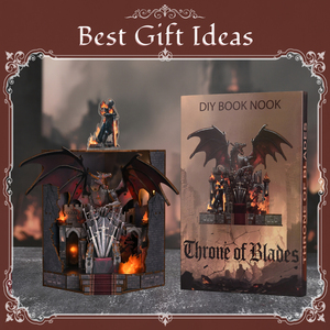 Kit Minicity Book Nook-Kit de maison de poupée miniature bricolage <span class=keywords><strong>pour</strong></span> <span class=keywords><strong>débutants</strong></span>, <span class=keywords><strong>adultes</strong></span> et adolescents (trône des lames) - Product Image 6