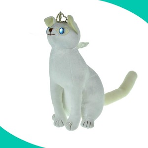 Debout en gros bleu et blanc <span class=keywords><strong>chat</strong></span> <span class=keywords><strong>jouet</strong></span> en peluche animal peluche <span class=keywords><strong>jouet</strong></span> - Product Image 6