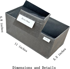Moderne faltbare rechteckige Sockenschubladen-Aufbewahrung sbox Faltbare Unterwäsche-Trennwand für die Aufbewahrung von Schmink tisch organisatoren - Product Image 3
