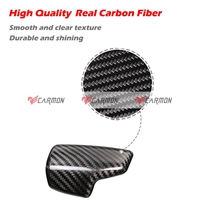 Couvercle de levier de vitesse en Fiber de carbone véritable, accessoires d'intérieur pour Audi A4 B9 A5 Q5 Q7 RHD, modification