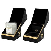 Fabricant d'emballage artisanal rectangulaire unique personnalisé Boîte à bougies de luxe en carton dur de couleur pour cadeau
