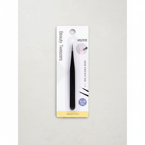 K Beauty Supply Professional Stainless Steel Straight <b>Nail</b> Tweezer Precision Tool Eyelash <b>Extension</b> <b>Nail</b> Art Made South Korea - Product Image 2