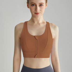 Sujetador Deportivo de Alta Resistencia, a Prueba de Impactos, Transpirable, de Secado Rápido y Ecológico para Mujer, Talla Grande, con Cierre Frontal, para Entrenamiento, Running y Yoga - Product Image 3