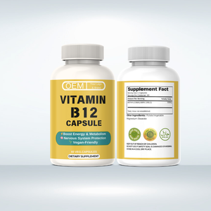 OEM vitamina <span class=keywords><strong>B12</strong></span> 1000mcg capsule di metilcobalamina per il potenziamento energetico, il supporto del metabolismo e la salute del sistema nervoso - Product Image 1