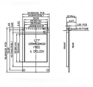 1.8 inch TFT Màn hình LCD 128*160 1.77 tftspi TFT màu mô-đun màn hình cổng nối tiếp mô-đun st7735s điều khiển - Product Image 3