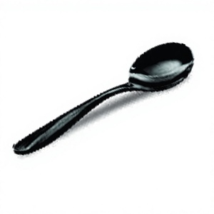 Table Spoon with <b>Black</b> Color Polished Stainless Steel <b>Set</b> <b>Cutlery</b> Customize Logo Metal Dinnerware <b>Set</b> - Product Image 1