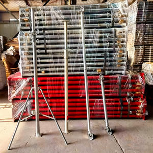 調整可能なヘビーデューティースチール製足場支柱、デッキ用亜鉛メッキ、建築用、4インチステンレス鋼シャフトと支柱 - Product Image 2