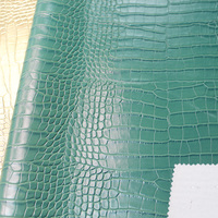 Cuir synthétique PVC gaufré crocodile avec finition pulvérisée pour sacs à main, chaussures, portefeuilles, boîtes cadeaux