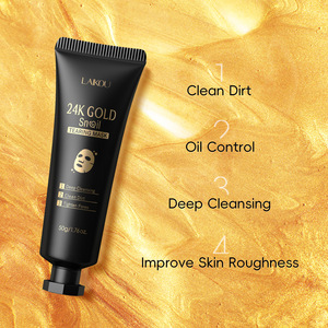 LAIKOU-<span class=keywords><strong>Masque</strong></span> facial exfoliant Sakura en or 24 carats, anti-rides, blanchiment, élimination des points noirs, produits de soins de la peau - Product Image 2